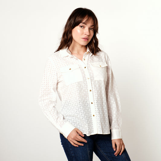 Blusa Laritza Hueso