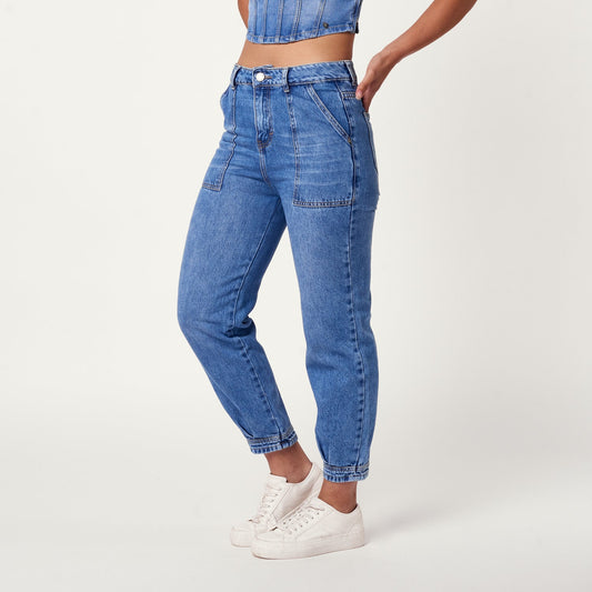 Jean New Slouchy Celeste