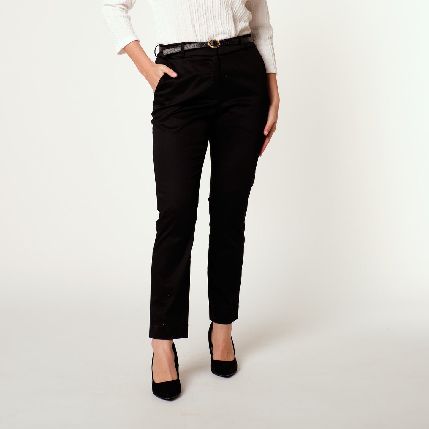 Pantalon Correa Negro