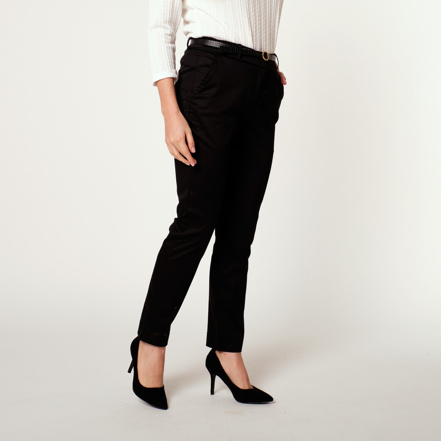 Pantalon Correa Negro